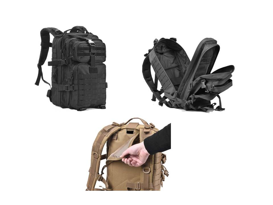 MOCHILA DE ASALTO ESTILO MOLLE MEDIANA